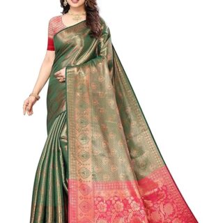 Jacquard Kanjivaram Silk Saree for Women New Lattest Traditional Collection